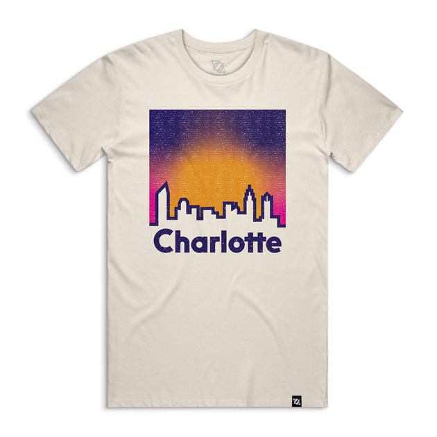 MakeMine 704 Shop x Charlotte 49ers Process Side Dyed All-In C Tee - White/Green (Unisex) Xs