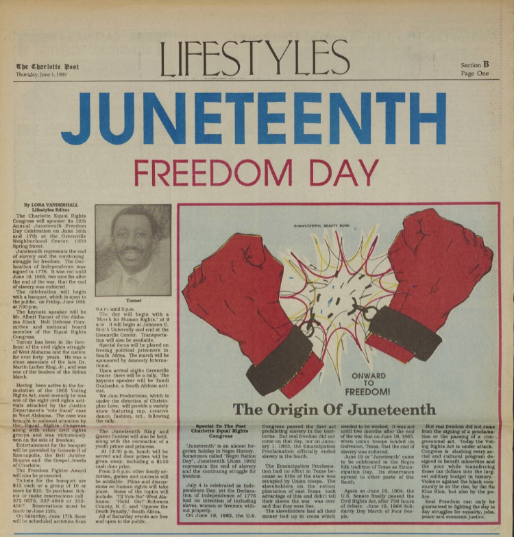 Fact Friday 394 - The History of Juneteenth Celebrations in Charlotte