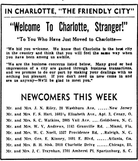 Fact Friday 352 - Charlotte, "The Friendly City"