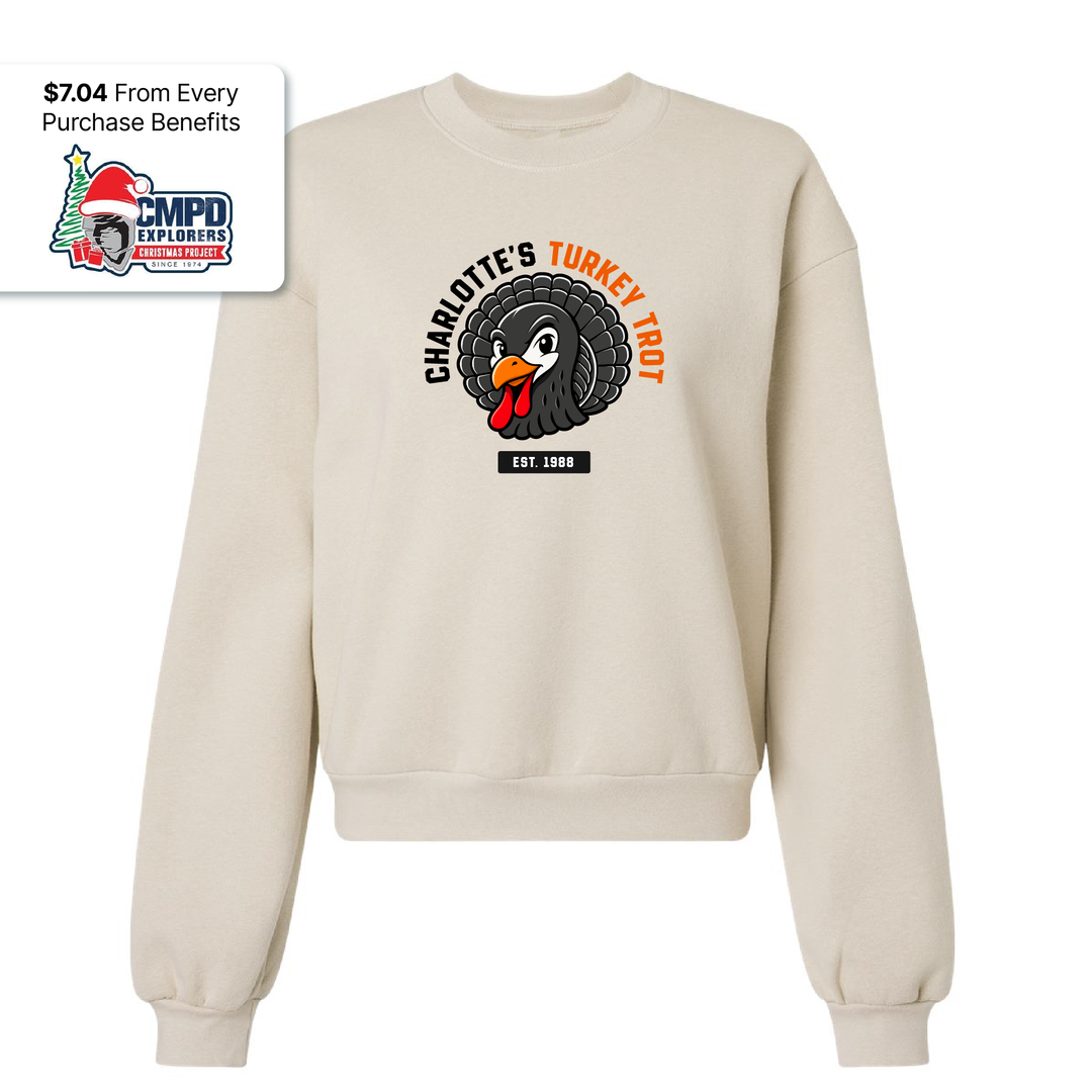 704 Shop x Turkey Trot Women's Crewneck (Bone)