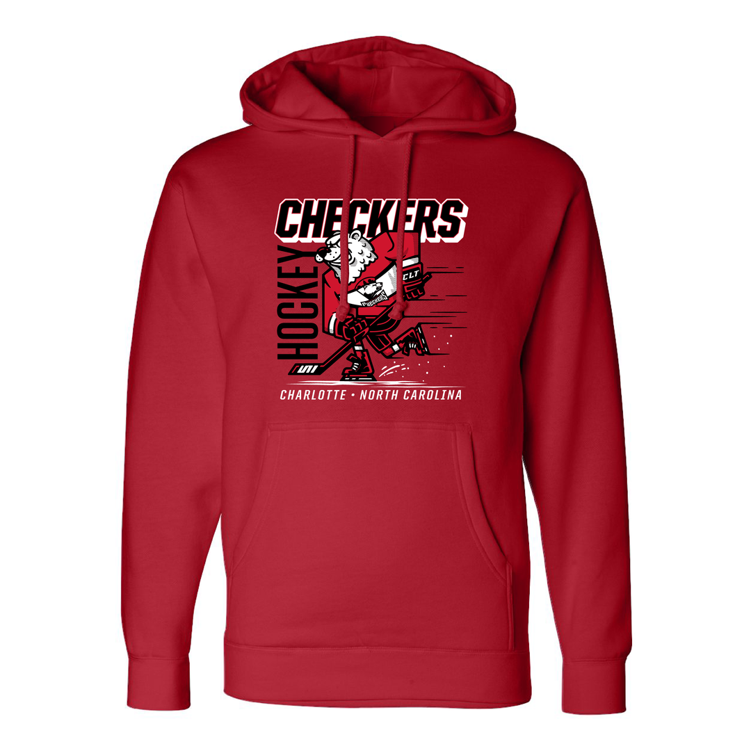 Charlotte Checkers Mascot Hoodie