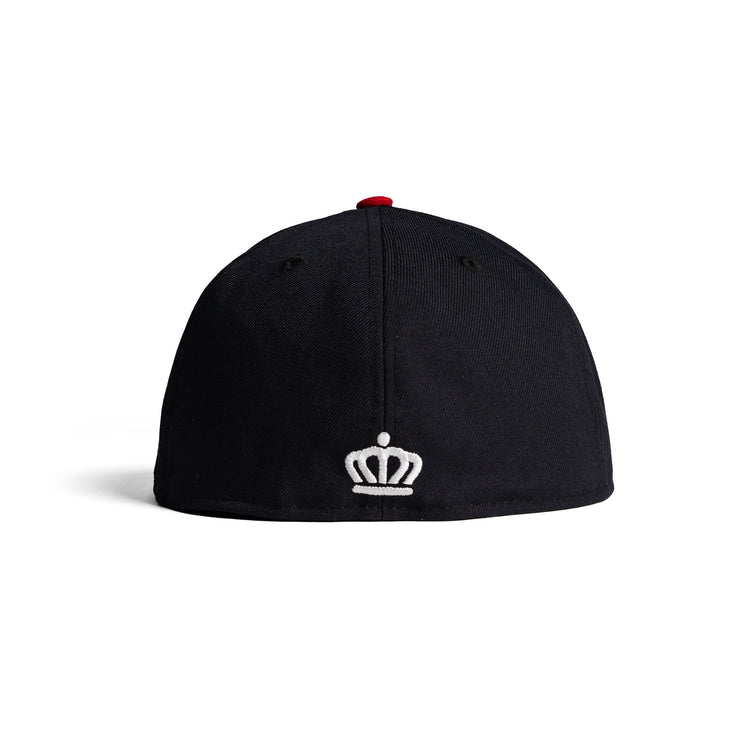 704 Shop x New Era 5950 704 Logo Fitted Hat - Navy/White/Scarlet/Gray