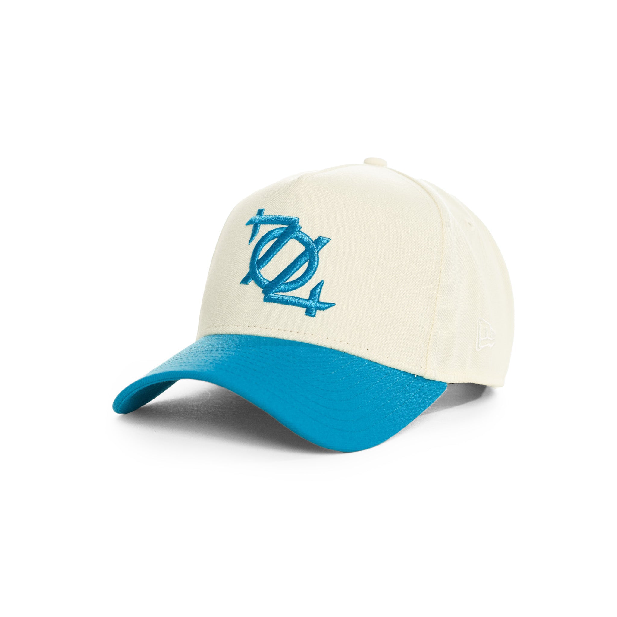 704 Shop x New Era 704 Logo 940 A Frame Hat Chrome White Blue