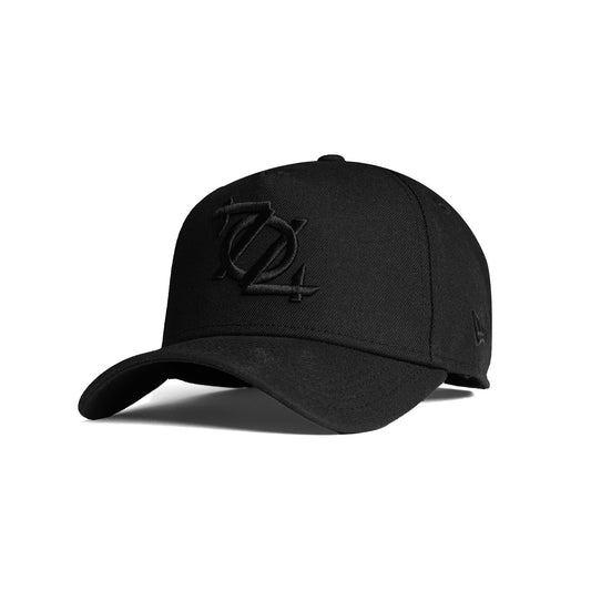 704 Shop x New Era 704 Logo 940 A-Frame Hat - Black/Black