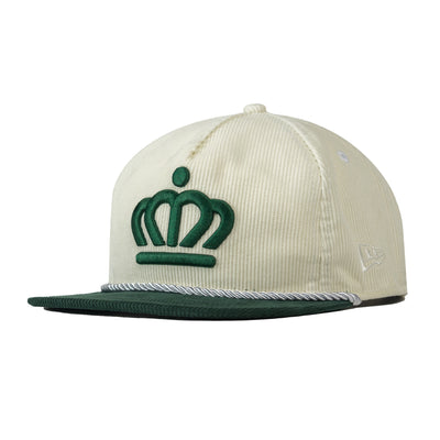 704 Shop x City of Charlotte Official Crown Corduroy Golfer Hat - Chrome/Green (Unisex)