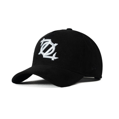 704 Shop x New Era 704 Logo Corduroy 940 A-Frame Hat - Black/White (Unisex)
