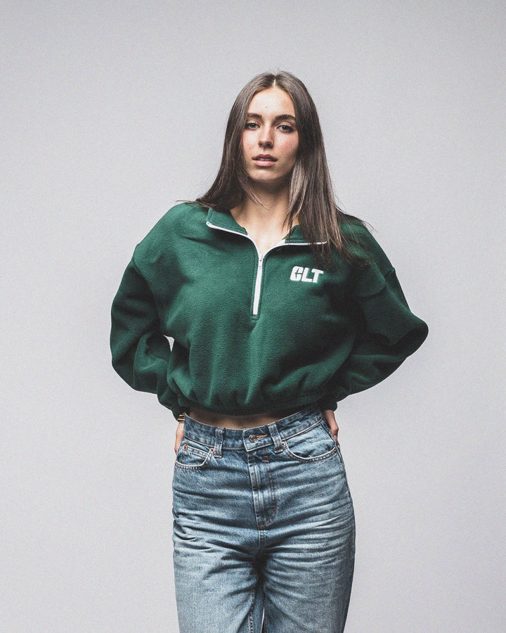 UNC Charlotte Cropped Fleece Half Zip (Women's)