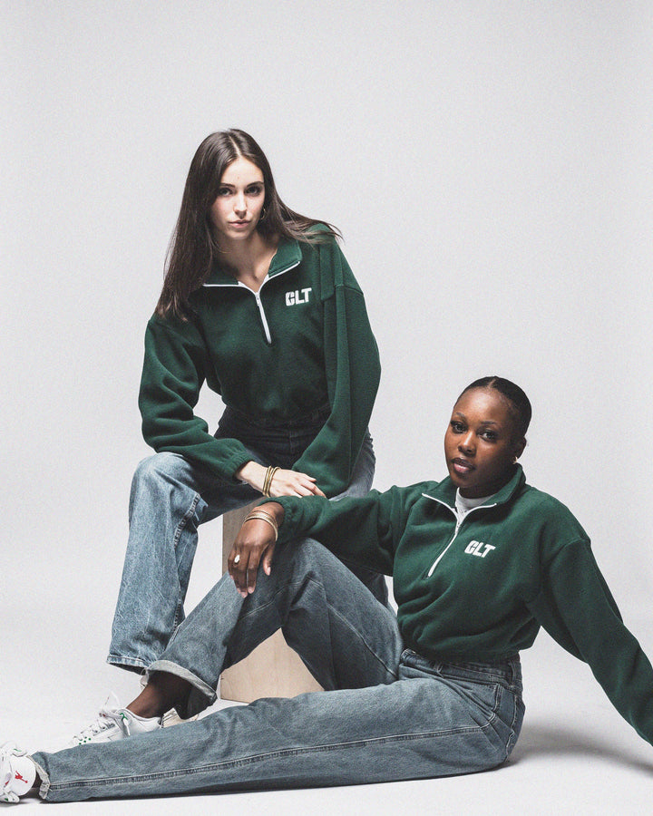 UNC Charlotte Cropped Fleece Half Zip (Women's)