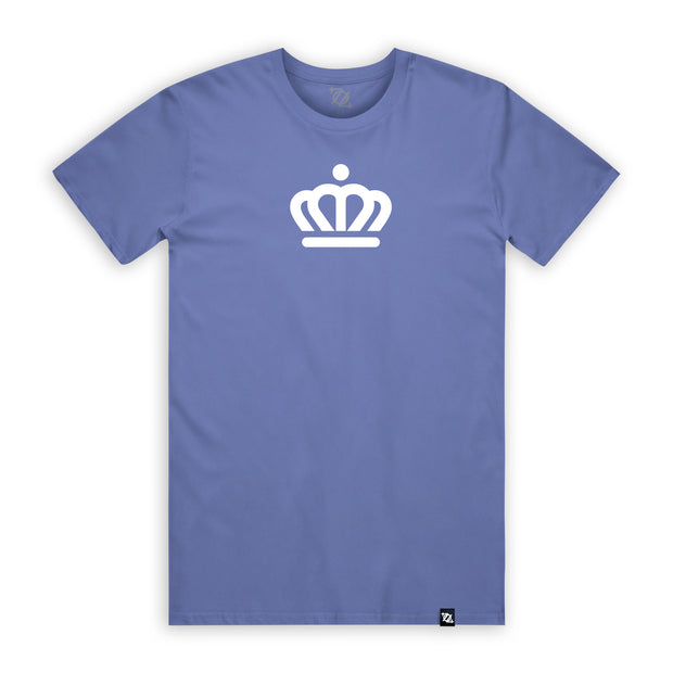 704 Shop x City of Charlotte Official Crown Tee - Lapis/White (Unisex)