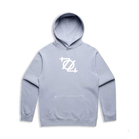 704 Shop Classic Logo Hoodie - Faded Powder/White (Unisex)