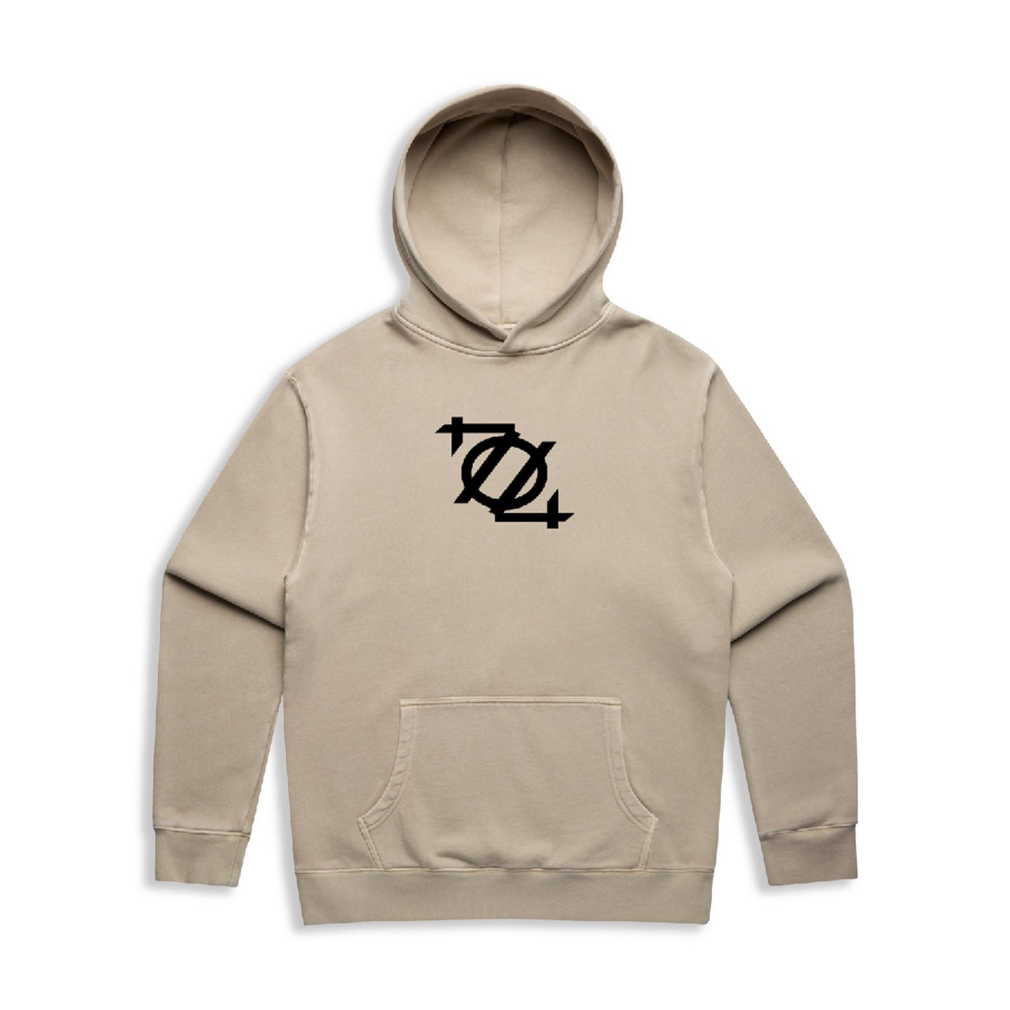 704 Shop Classic Logo Hoodie - Faded Taupe/Black (Unisex)