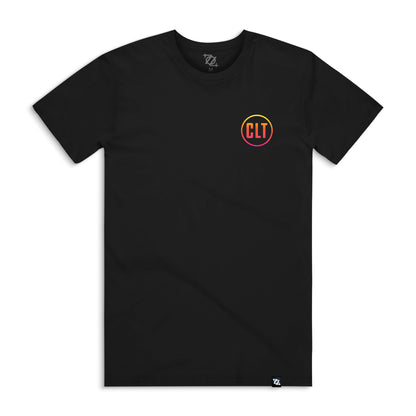 704 Shop CLT Gradient Skyline Tee - Black/Multi (Unisex)