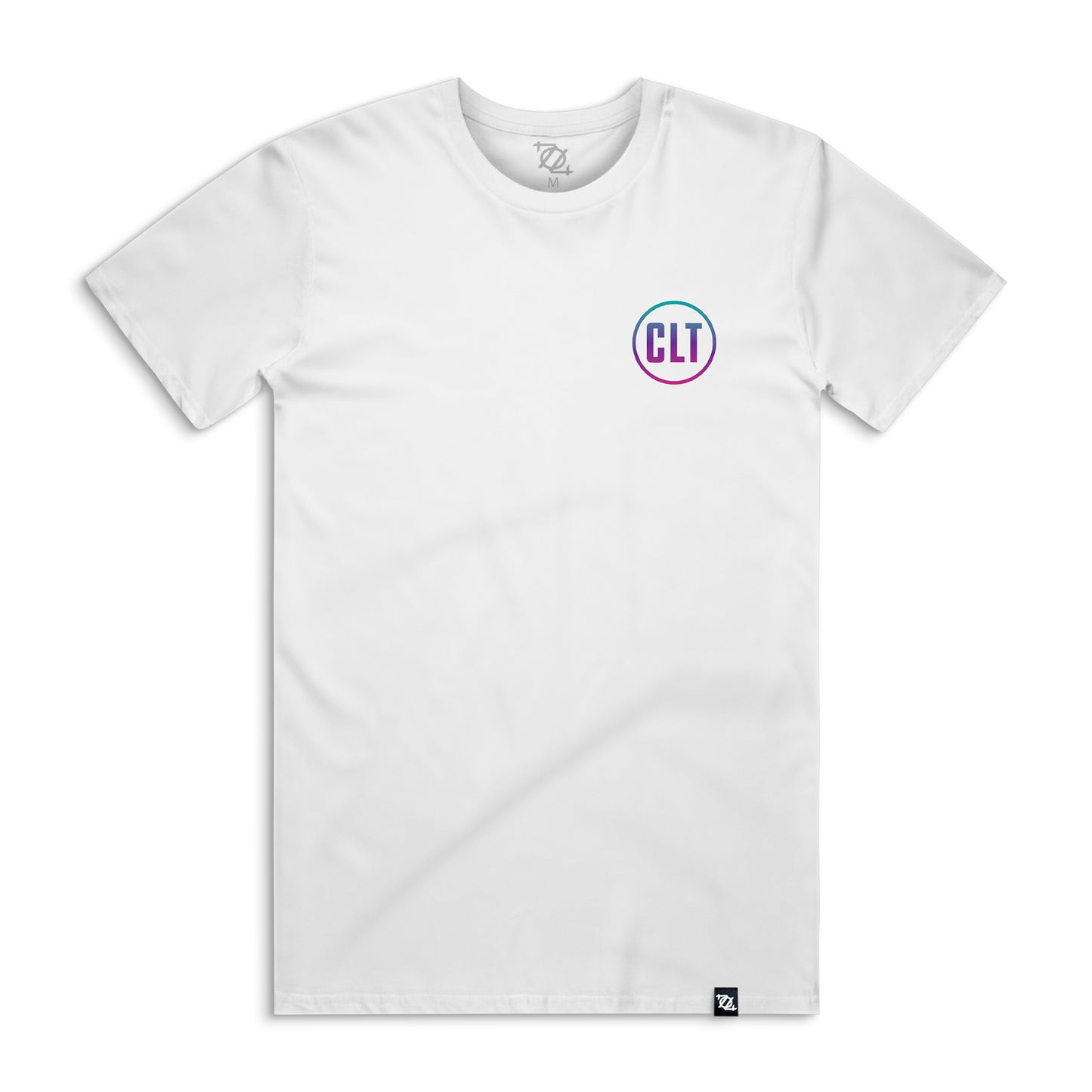 704 Shop CLT Gradient Skyline Tee - White/Multi (Unisex)