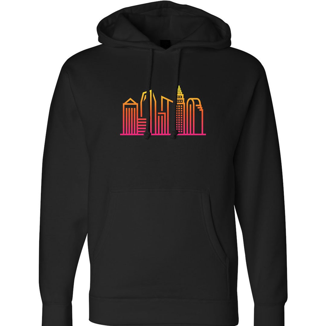 Gradient Skyline Hoodie
