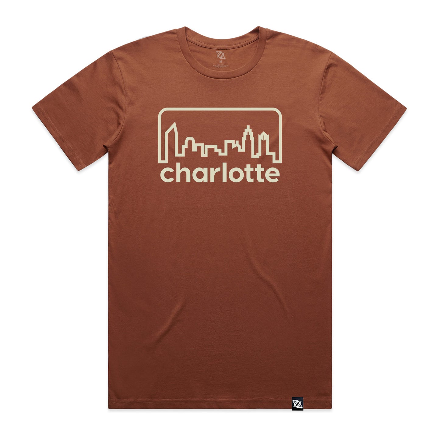 704 Shop Retro Skyline Tee - Clay/Natural (Unisex)