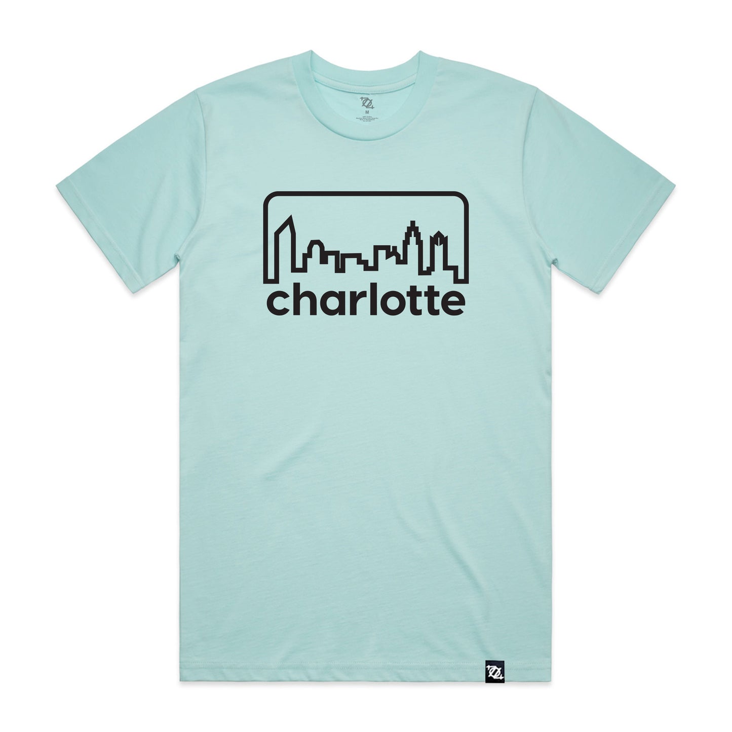 704 Shop Retro Skyline Tee - Lagoon/Black (Unisex)