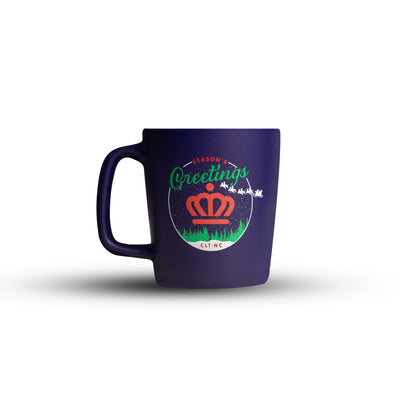 704 Shop x City of Charlotte Official Crown Seasons Greetings Coffee Mug - Navy/Multi
