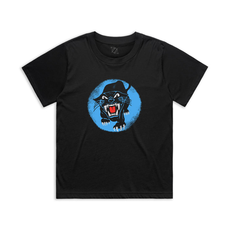 704 Shop Sketchy Panther Boxy Tee - Black (Women's)