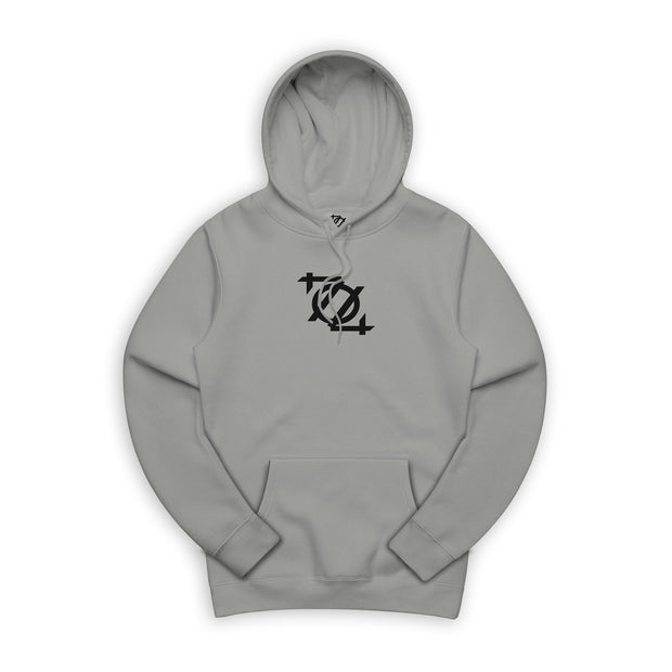 704 Shop Logo Hoodie - Smoke/Black (Unisex)