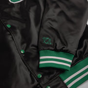 704 Shop x Charlotte 49ers Process™ Collegiate Satin Jacket - Black/Green (Unisex)