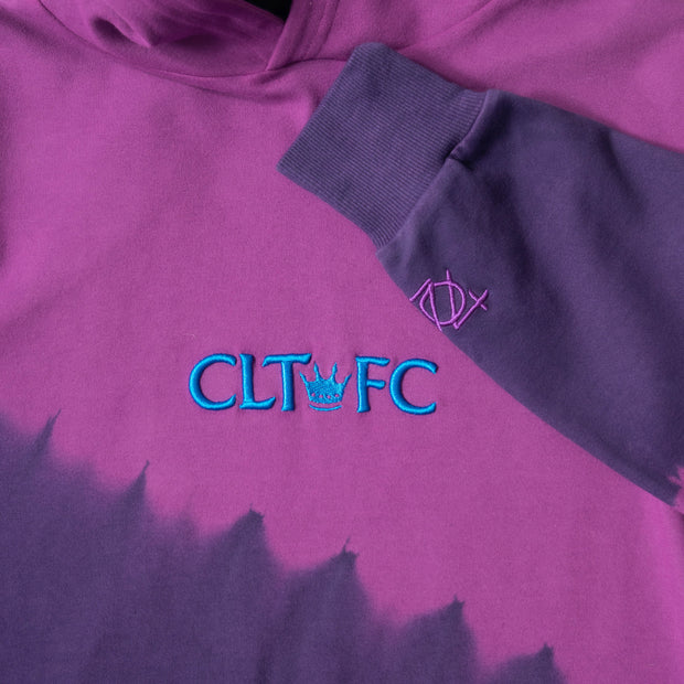 704 Shop x Charlotte FC Split Dyed Crop Hoodie - Grape/Hyacinth (Women's)