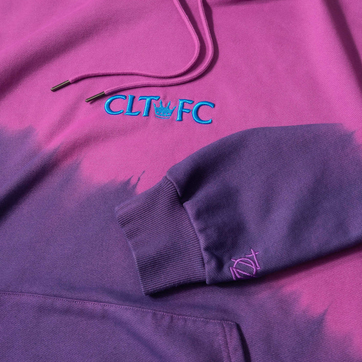 704 Shop x Charlotte FC Split Dyed Hoodie - Grape/Hyacinth (Unisex)