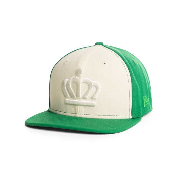704 Shop x New Era x City of Charlotte Official Crown 950 Hat - Chrome White/Kelly Green