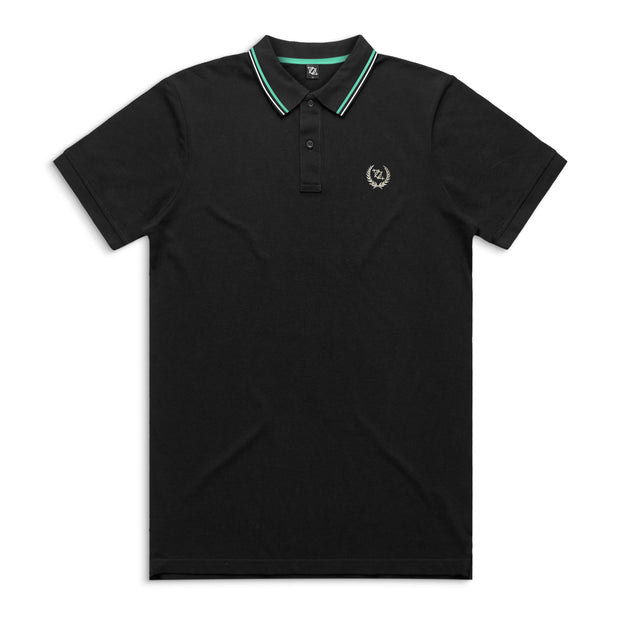704 Shop Process™ Core Polo - Black/Mint (Unisex)