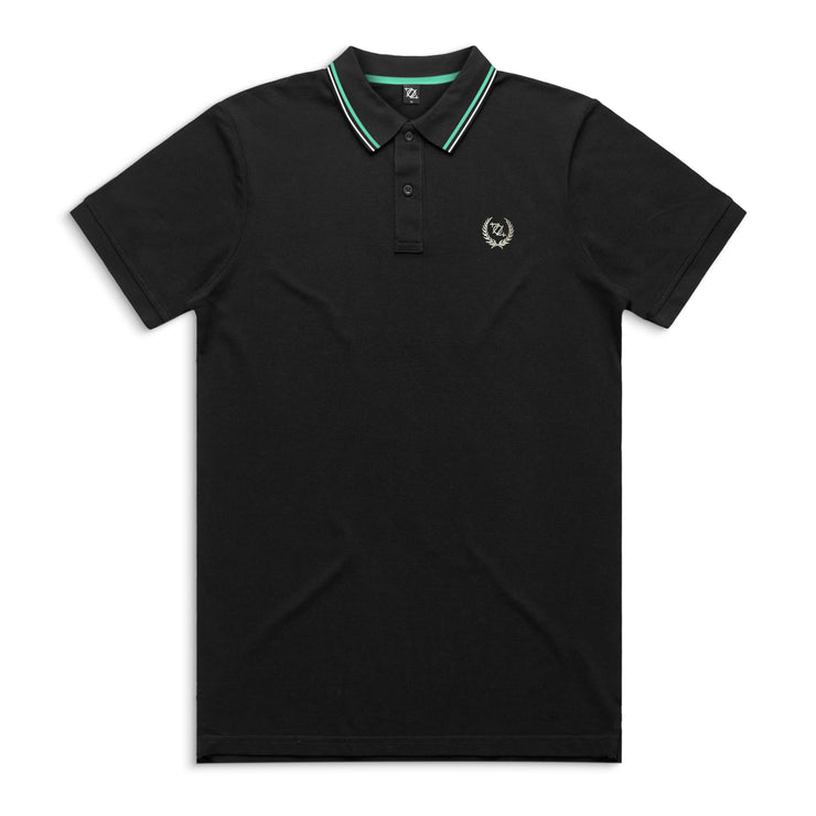 704 Shop Process™ Core Polo - Black/Mint (Unisex)