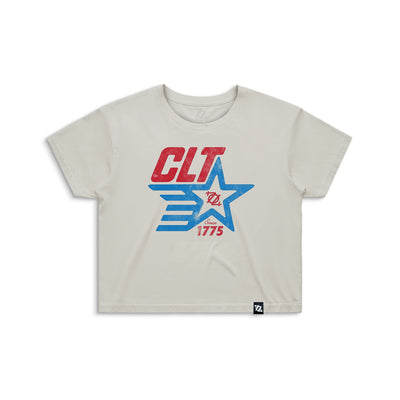 704 Shop CLT Since 1775 Crop Tee - Natural (Women's)
