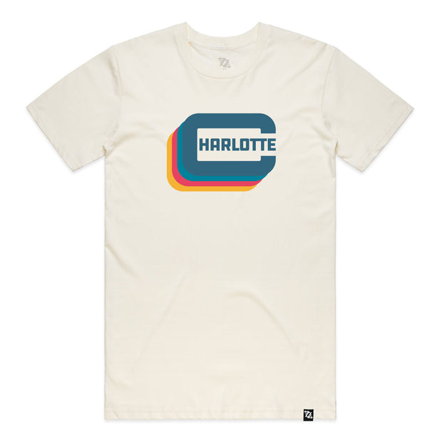704 Shop Charlotte "C" Tee - Natural/Multi (Unisex)