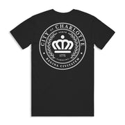 704 Shop x City of Charlotte Official Crown Seal Tee - Black/White (Unisex)