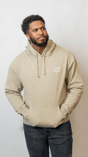 704 Shop Process™ Crystal Washed Classic Hoodie - White Pepper (Unisex)