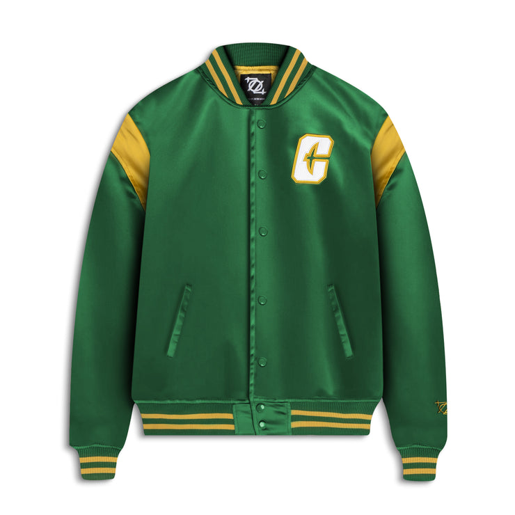 704 Shop x Charlotte 49ers Process™ Collegiate Satin Jacket - Green/Multi (Unisex)
