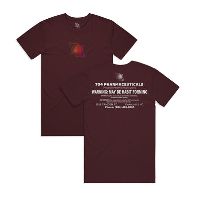 704 Shop Habit Forming Tee - Burgundy (Unisex)