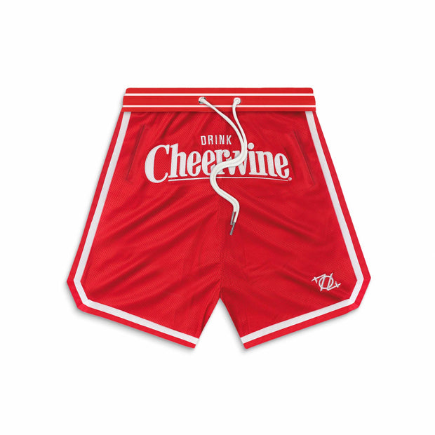 704 Shop x Cheerwine - Drink Cheerwine Game Shorts - Red/White