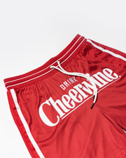 704 Shop x Cheerwine - Drink Cheerwine Game Shorts - Red/White