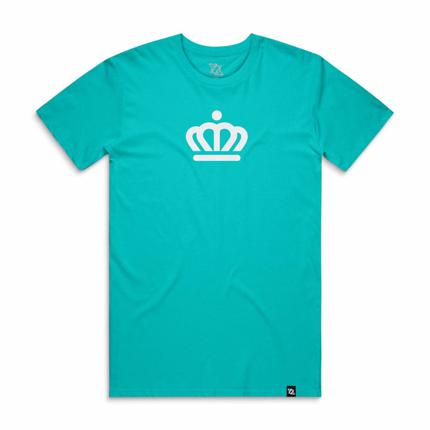 704 Shop x City of Charlotte Official Crown Tee - Teal/White (Unisex)