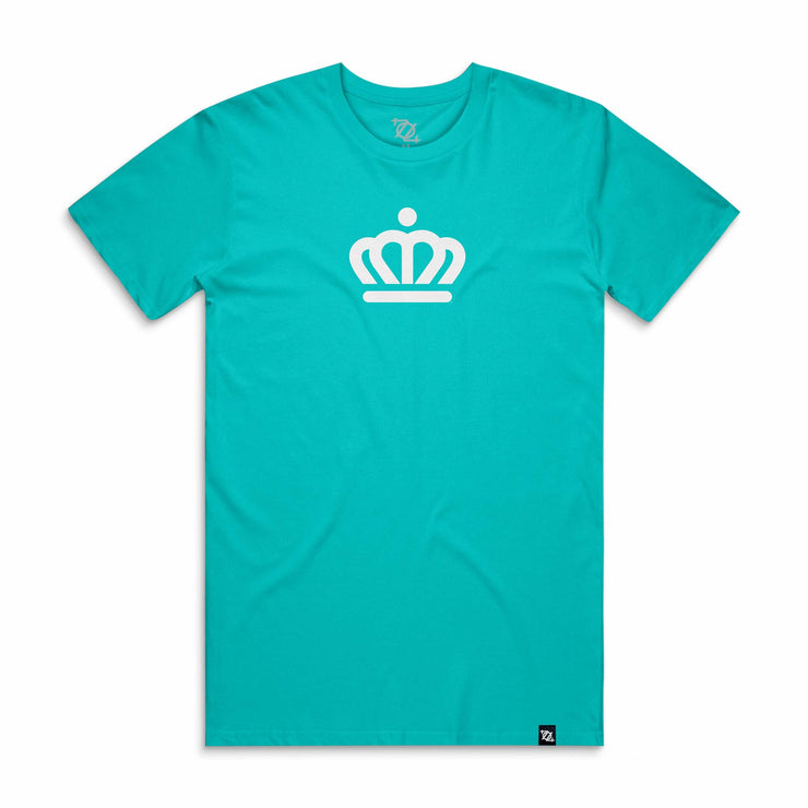 704 Shop x City of Charlotte Official Crown Tee - Teal/White (Unisex)