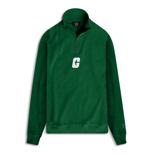704 Shop x Charlotte 49ers Process™ Crystal Washed Quarter Zip - Green/White (Unisex)