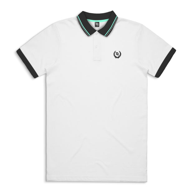 704 Shop Process™ Core Polo - White/Black (Unisex)